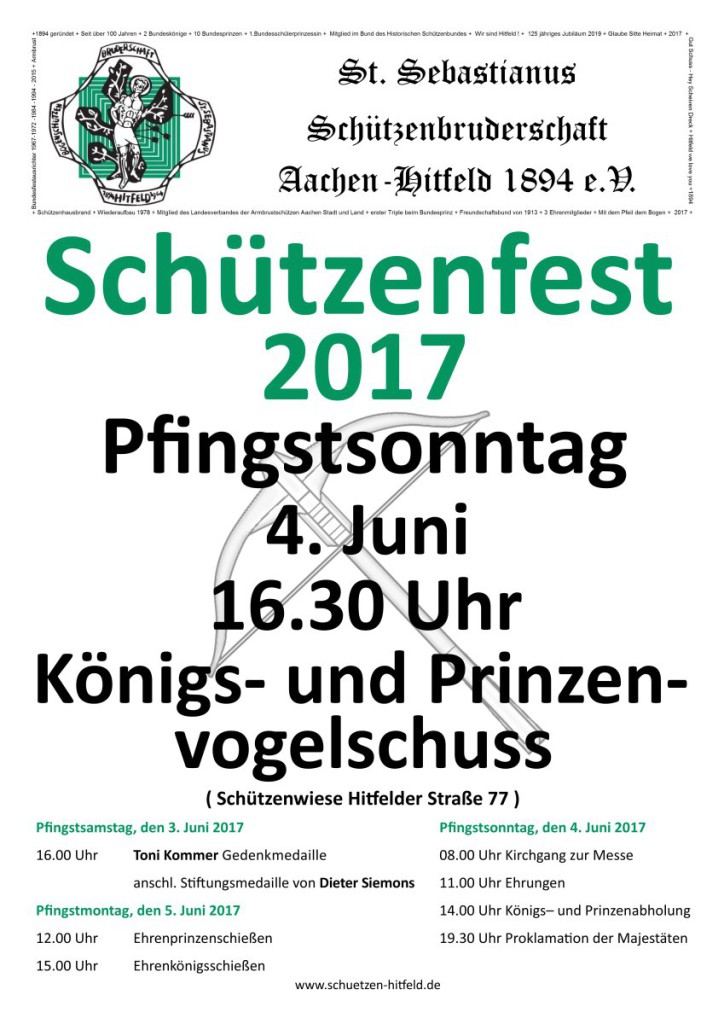 Schützenfestplakat 2017